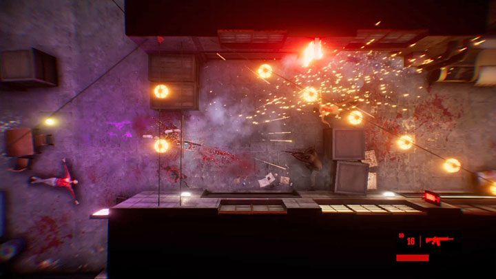 Go along the alley leading west and watch out for the two enemies patrolling the area - Chapter 4 - Yesterday | The Hong Kong Massacre Walkthrough - Walkthrough - The Hong Kong Massacre Guide