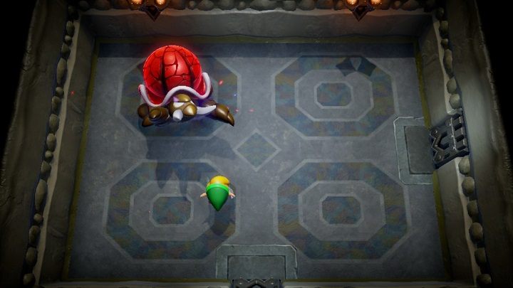 Defeat all the green monsters and open the door on the left - Anglers Tunnel | Links Awakening Walkthrough - Walkthrough - Links Awakening Guide