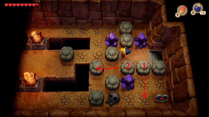 Go back up the staircase to the previous location - Anglers Tunnel | Links Awakening Walkthrough - Walkthrough - Links Awakening Guide