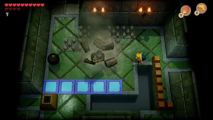 Throw the ball and crash the column - Eagles Tower | Links Awakening Walkthrough - Walkthrough - Links Awakening Guide