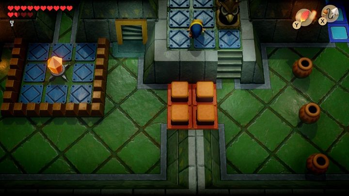 Go back to the previous room and jump into the hole - Eagles Tower | Links Awakening Walkthrough - Walkthrough - Links Awakening Guide