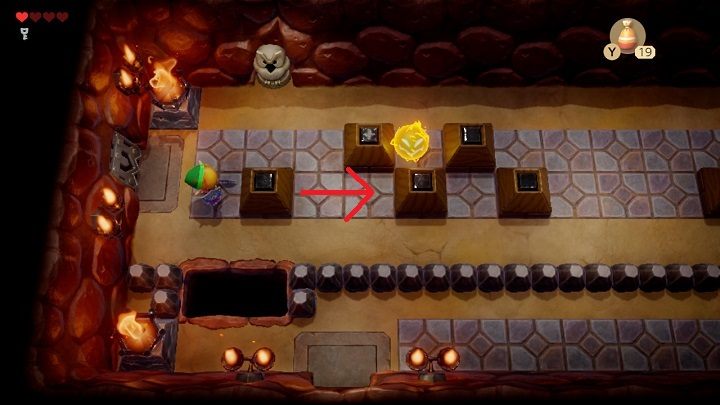 Go back down and go left - Tail Cave | Links Awakening Walkthrough - Walkthrough - Links Awakening Guide