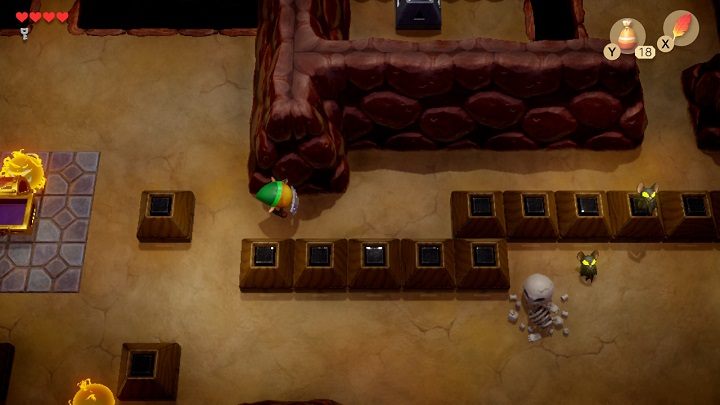 Go down and turn right - Tail Cave | Links Awakening Walkthrough - Walkthrough - Links Awakening Guide