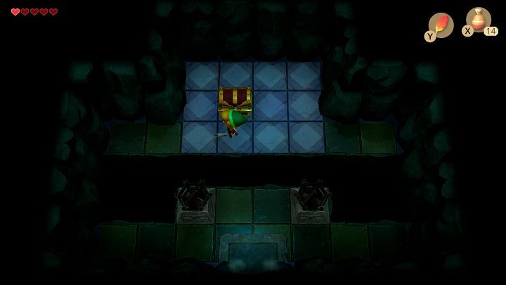 Go back up and turn right to find the entrance to the Bottle Grotto - Bottle Grotto | Links Awakening Walkthrough - Walkthrough - Links Awakening Guide