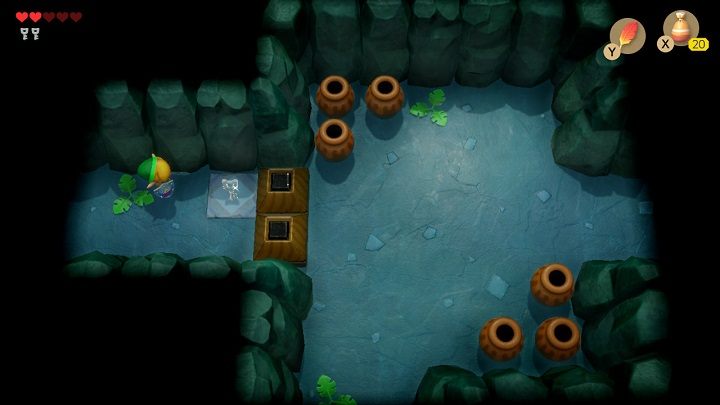 Go back to the previous room - Bottle Grotto | Links Awakening Walkthrough - Walkthrough - Links Awakening Guide