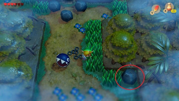 Go down and pass the house - Key Cavern | Links Awakening Walkthrough - Walkthrough - Links Awakening Guide