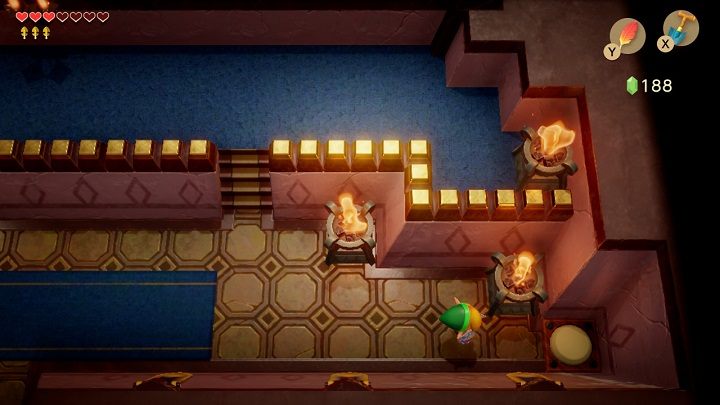 Return to the palace door and enter inside - Key Cavern | Links Awakening Walkthrough - Walkthrough - Links Awakening Guide