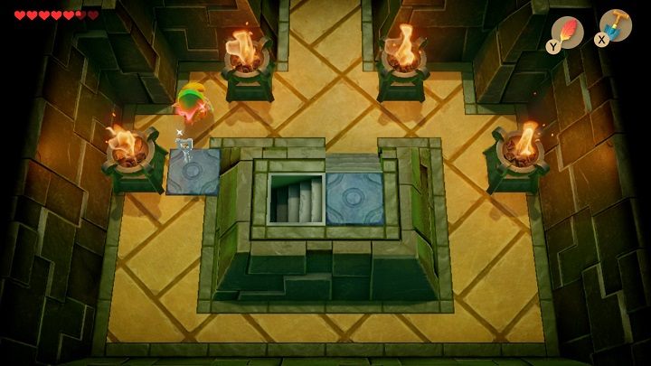 Go back to the upper room and open the door on the right - Key Cavern | Links Awakening Walkthrough - Walkthrough - Links Awakening Guide