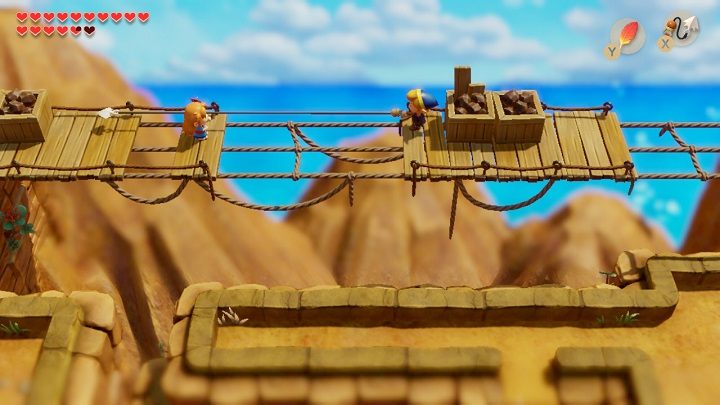 Go to the damaged bridge on the west side of the Mountains - Turtle Rock | Links Awakening Walkthrough - Walkthrough - Links Awakening Guide