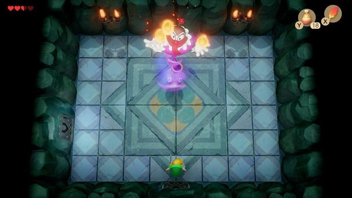 Genie is the Main Boss of Bottle Grotto, who guards the Conch Horn - Genie | Boss in Links Awakening - Bosses - Links Awakening Guide