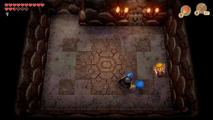 Blaino is a Mini-Boss form Turtle Rock - Blaino | Boss in Links Awakening - Bosses - Links Awakening Guide