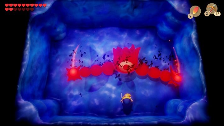 The final Nightmare has two swinging arms and a head with a giant eye - Wind Fishs Egg | Links Awakening Walkthrough - Walkthrough - Links Awakening Guide