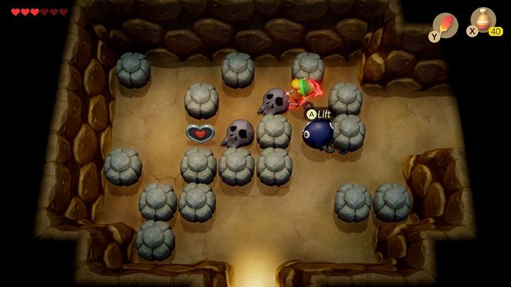#7 In the cave near the northwest exit of the forest - Pieces of Heart in Links Awakening - Collectibles - Links Awakening Guide