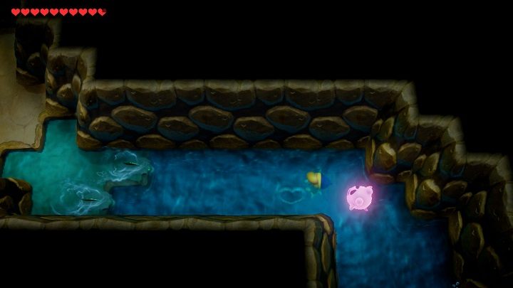 #19 Go down the stairs hidden in the field with plants on the south side of Marthas Bay - Pieces of Heart in Links Awakening - Collectibles - Links Awakening Guide