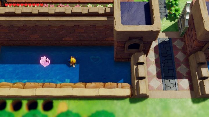 #23 Under water in the moat near the bridge of the Kanalet Castle - Pieces of Heart in Links Awakening - Collectibles - Links Awakening Guide