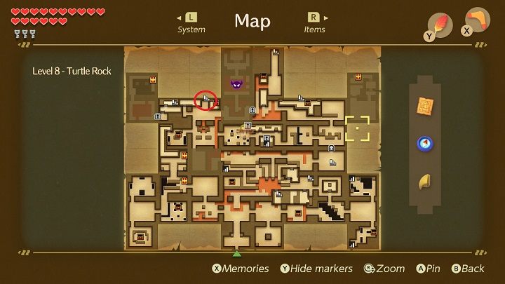 #32 Accessible only through the Turtle Rock - Pieces of Heart in Links Awakening - Collectibles - Links Awakening Guide