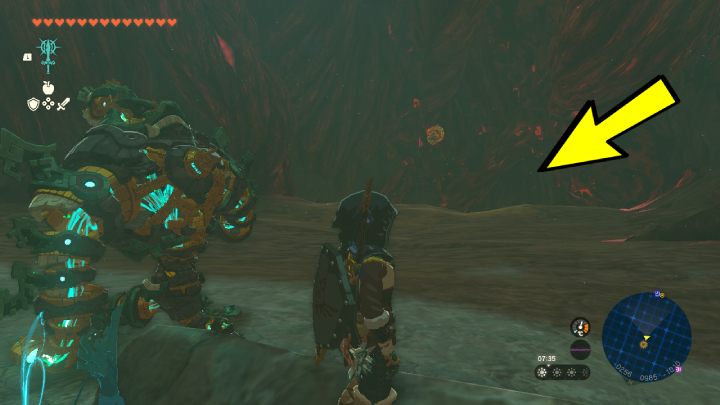 Next to the Like Like, there's a small passageway - Zelda TotK: Destroy Ganondorf - Walkthrough - Zelda Tears of the Kingdom Guide