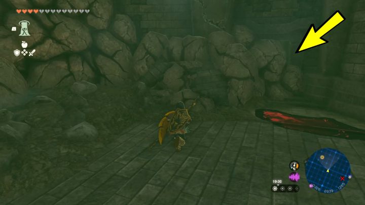 After going through the next door, turn right - Zelda TotK: Destroy Ganondorf - Walkthrough - Zelda Tears of the Kingdom Guide