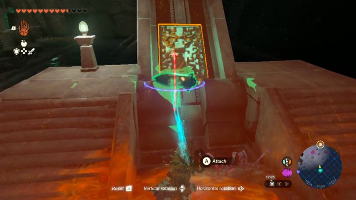Turn the wheel to raise the platform at the right angle and place the box on it - Zelda TotK: Find the Fifth Sage - Walkthrough - Zelda Tears of the Kingdom Guide