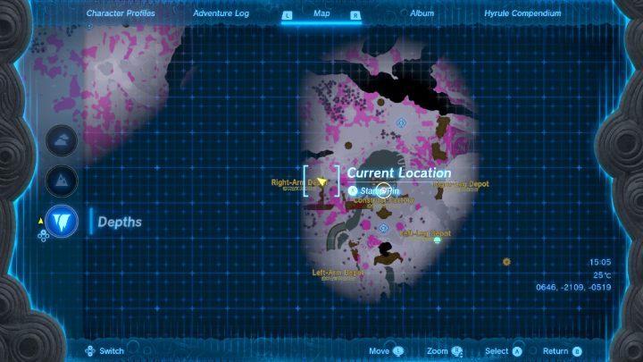 Go to the last building, west of Construct Factory - Zelda TotK: Find the Fifth Sage - Walkthrough - Zelda Tears of the Kingdom Guide