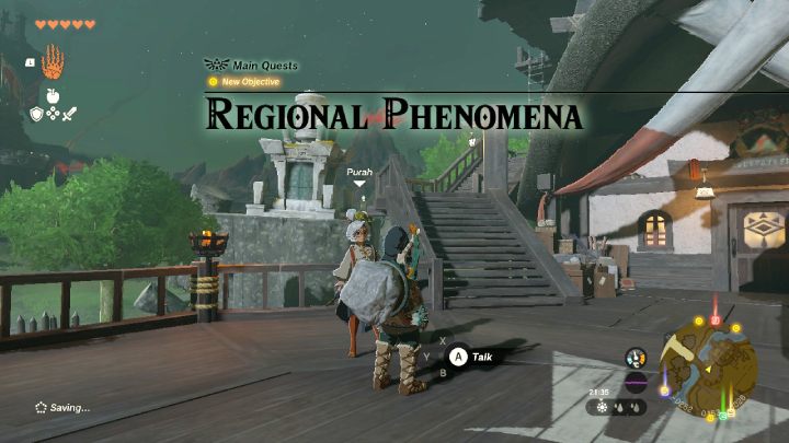 Purah will send you to Captain Hoza - Zelda TotK: Regional Phenomena - Walkthrough - Zelda Tears of the Kingdom Guide