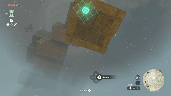 Stand under the selected object and use Ascend - Zelda TotK: Gutanbac Shrine - Sky - Zelda Tears of the Kingdom Guide