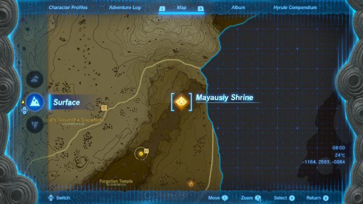 Keep going straight until you reach the Mayausiy Shrine, where Impa will be standing - Zelda TotK: The Dragons Tears - Walkthrough - Zelda Tears of the Kingdom Guide