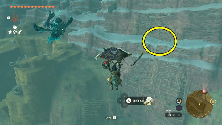 The fifth Tear of the Dragon is near the Gerudo Desert - Zelda TotK: The Dragons Tears - Walkthrough - Zelda Tears of the Kingdom Guide