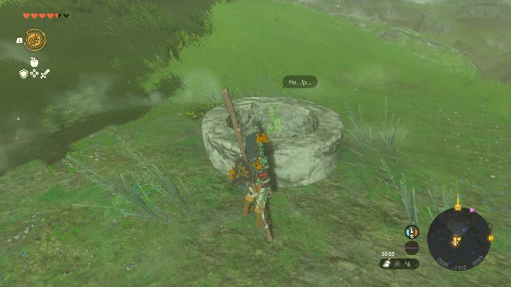 When you reach the tower, you will hear a cry for help from a nearby well - Zelda TotK: Skyview Tower Map - Secrets and Collectibles - Zelda Tears of the Kingdom Guide