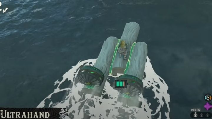 Some bodies of water may be too large to be safely crossed - Zelda TotK: Vehicles - Basics - Zelda Tears of the Kingdom Guide