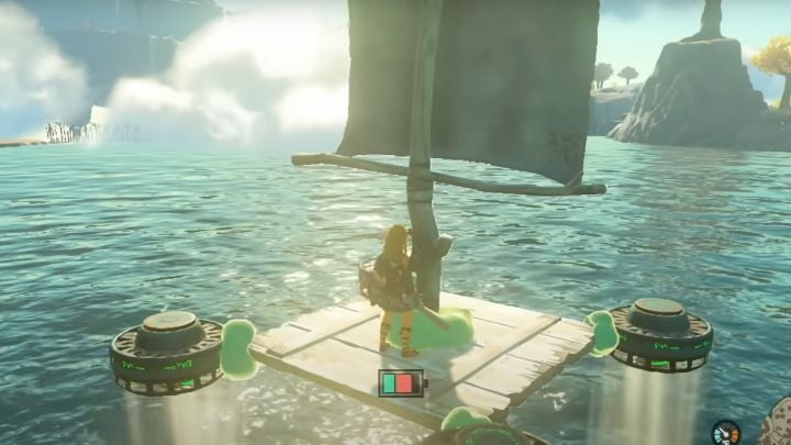 The base of this structure is a simple wooden platform - Zelda TotK: Vehicles - Basics - Zelda Tears of the Kingdom Guide