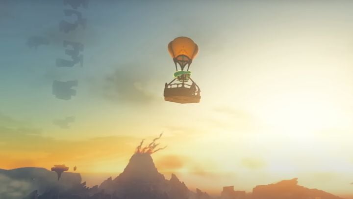 A single fan powered balloon is not very fast, but it allows you to get high enough to successfully reach the Sky Islands - Zelda TotK: Vehicles - Basics - Zelda Tears of the Kingdom Guide