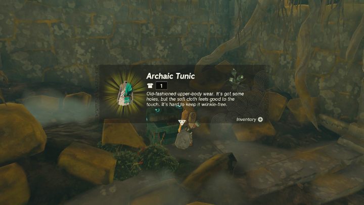 The chest is near the cave exit, behind the place where the bats will attack you - Zelda TotK: How to get Archaic Armor? - FAQ - Zelda Tears of the Kingdom Guide