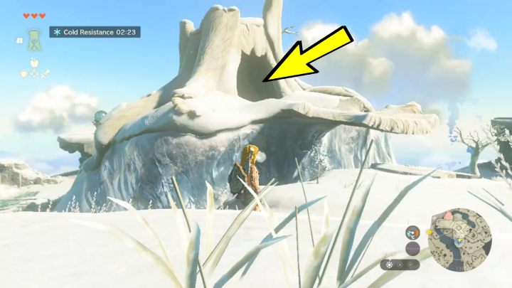 There is a huge tree trunk near Gutanbac Shrine in the eastern part of Great Sky Island - Zelda TotK: How to get Archaic Armor? - FAQ - Zelda Tears of the Kingdom Guide