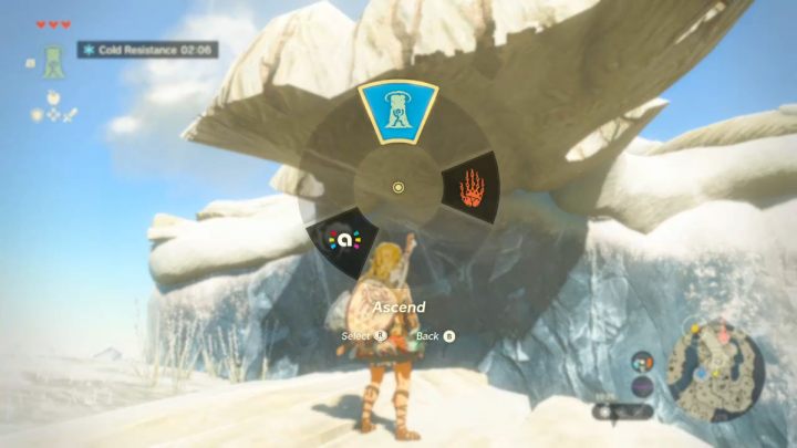 Use the Ascend ability on the protruding root and make your way up - Zelda TotK: How to get Archaic Armor? - FAQ - Zelda Tears of the Kingdom Guide