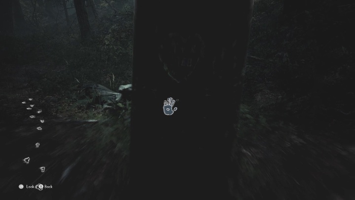 In addition to the tracks on the ground, you may also notice a few of them on trees - The Medium: Journey to the hotel - walkthrough - Walkthrough - The Medium Guide