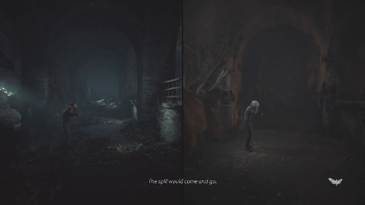 As soon as you squeeze between the rocks, your character will connect with the spirit world - The Medium: Journey to the hotel - walkthrough - Walkthrough - The Medium Guide