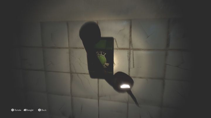 To get to this echo you need to walk up to the phone, grab the telephone receiver, and position it so that the bright scratch starts pulsing/glowing - The Medium: Echoes of a mysterious caller - list - Secrets and Collectibles - The Medium Guide