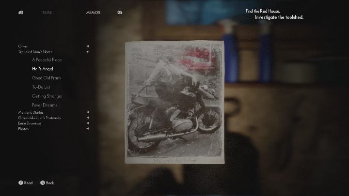 Enter the hut located right in front of the Red House - The Medium: Notes from a troubled man - list - Secrets and Collectibles - The Medium Guide