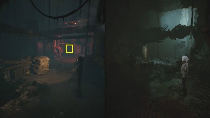 When the monster runs after your spiritual form, quickly head to the switch next to the door - The Medium: Basement - walkthrough - Walkthrough - The Medium Guide