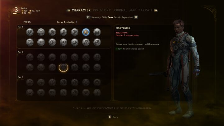 Some perks can be called the best to start with. - What perks to initially choose in The Outer Worlds? - FAQ - The Outer Worlds Guide