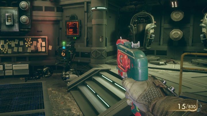 Go to the terminal located in the corner of the room - Long Distance | The Outer Worlds Walkthrough - Phines questline - The Outer Worlds Guide