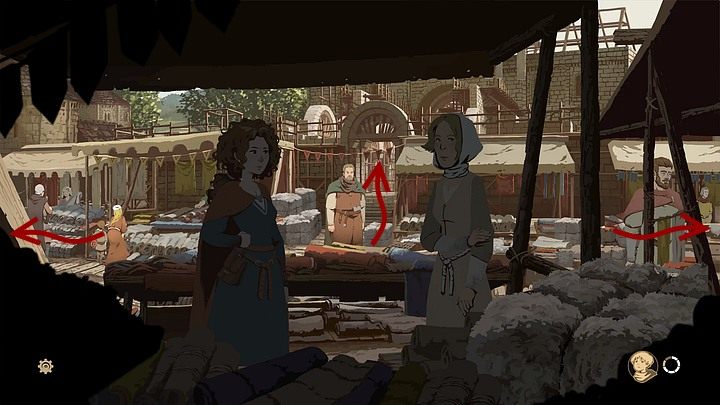 Jonathan runs forward - Chapter Thirteen - The Fleece Fair (Kingsbridge - a few weeks later) - Book Two: Sowing the Wind - The Pillars of the Earth Game Guide