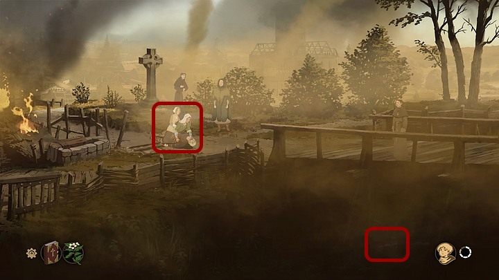 You have to decide which method you want to use - if you chose the Bible then you have to first get on the bridge and throw the herbs into the river and use the Bible on Mary again - Chapter Thirteen - The Fleece Fair (Kingsbridge - a few weeks later) - Book Two: Sowing the Wind - The Pillars of the Earth Game Guide