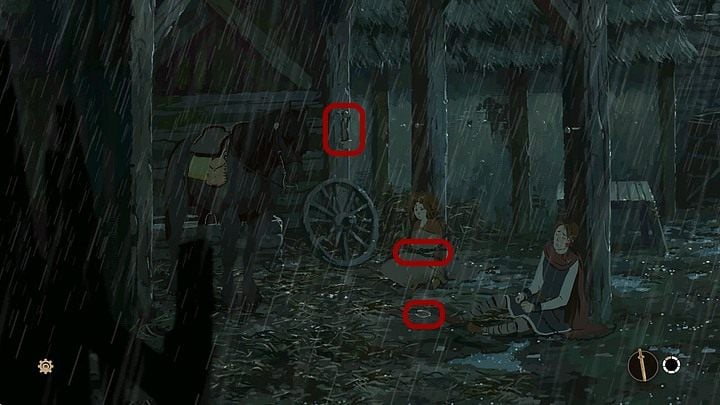 Speak with your brother and ask him to give you the horseshoe - Chapter Eight - Aliena (Earlscastle yard; walls) - Book Two: Sowing the Wind - The Pillars of the Earth Game Guide