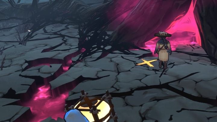 You'll need to place the tank in the indicated location in front of the tree - The Serpent Rogue: The Corrupted Land - walkthrough - Walkthrough - The Serpent Rogue Guide