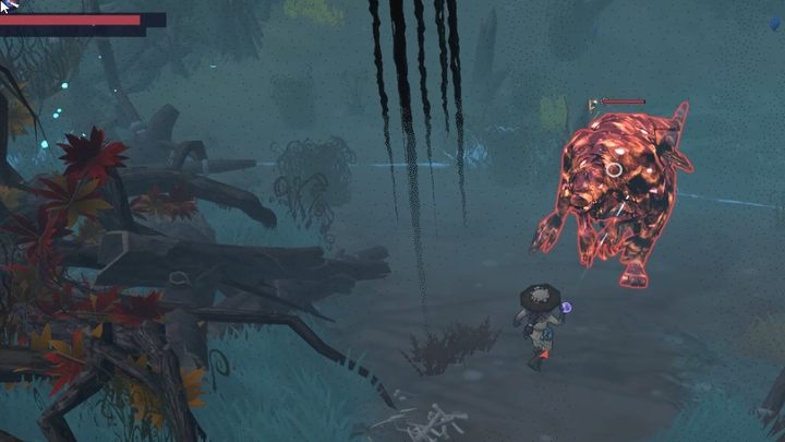 The location is narrow, but you can still defeat the monster with a variety of potions: from debuffs to damage-dealing ones - The Serpent Rogue: Through The Swamp - walkthrough - Walkthrough - The Serpent Rogue Guide