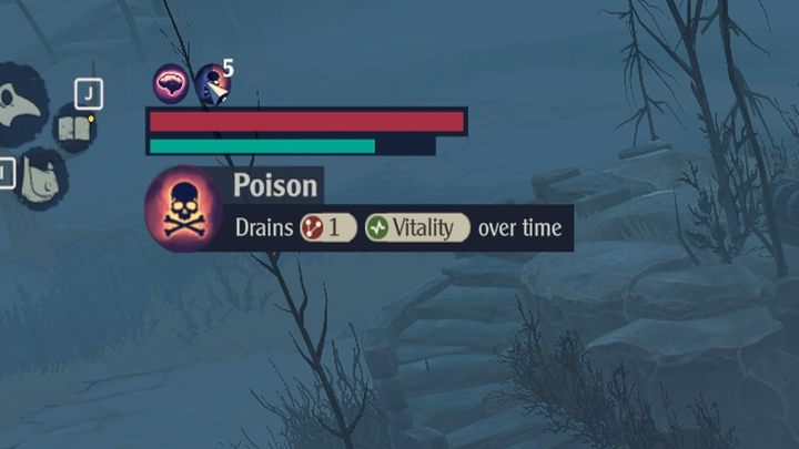 Unless you have a Strong Stomach - as many animals do (transmutation) - eating raw meat or fish gives you the poison status effect - The Serpent Rogue: Hunger bar and food - Basics - The Serpent Rogue Guide