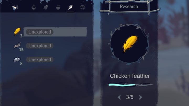 You can only collect feathers from chickens - The Serpent Rogue: Ingredients for brewing potions - list - Potions - The Serpent Rogue Guide