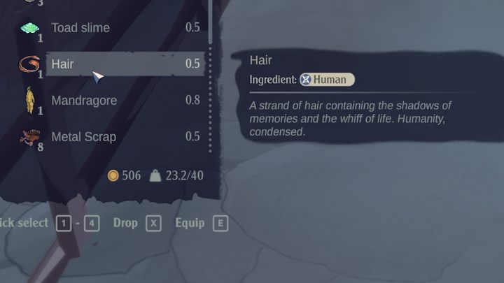 Humans show up mostly in the Camp and the Abandoned House - The Serpent Rogue: Ingredients for brewing potions - list - Potions - The Serpent Rogue Guide